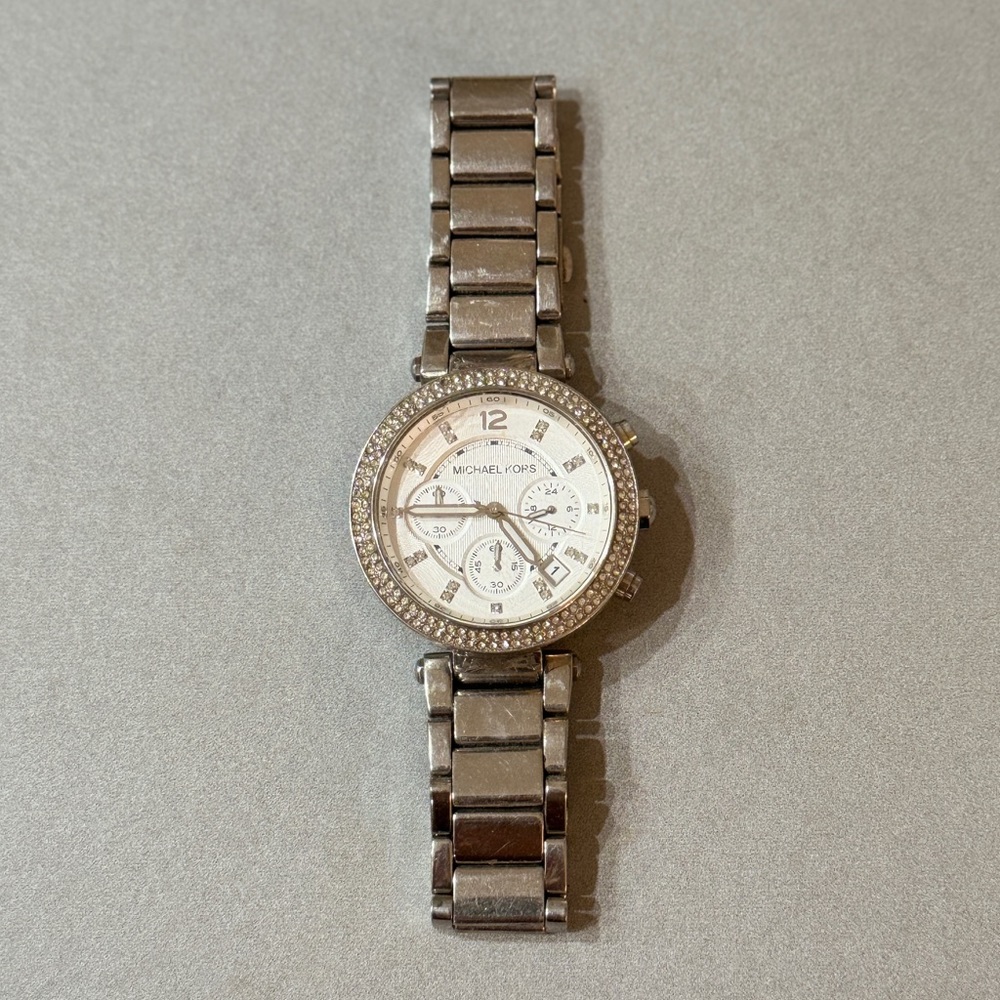 Michael Kors Parker silver watch